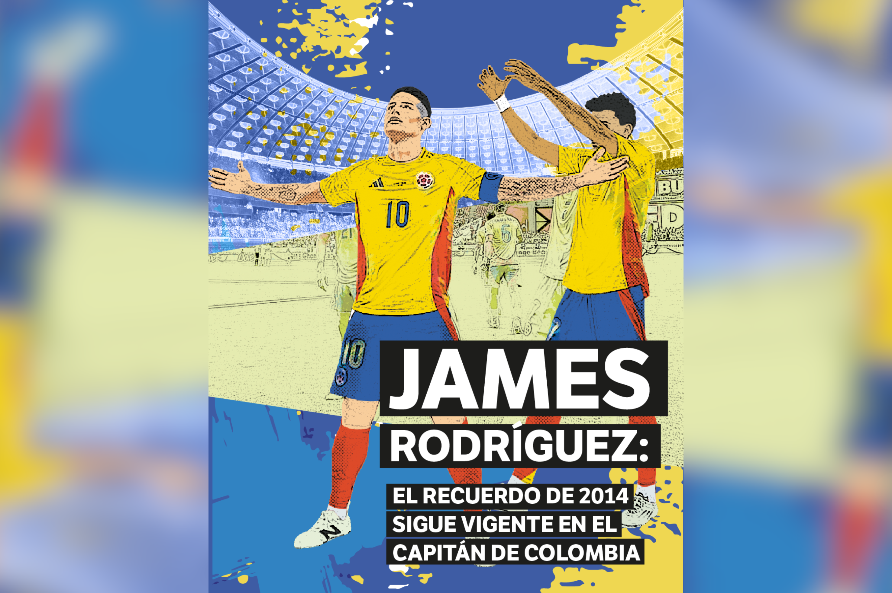 James Rodríguez, el líder de la selección de Colombia.