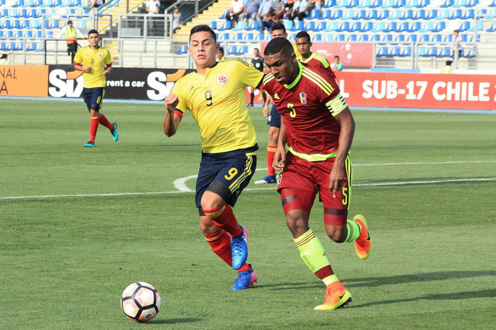 El siguiente encuentro de Colombia será contra Brasil, en Rancagua. / @Sub17Chile2017