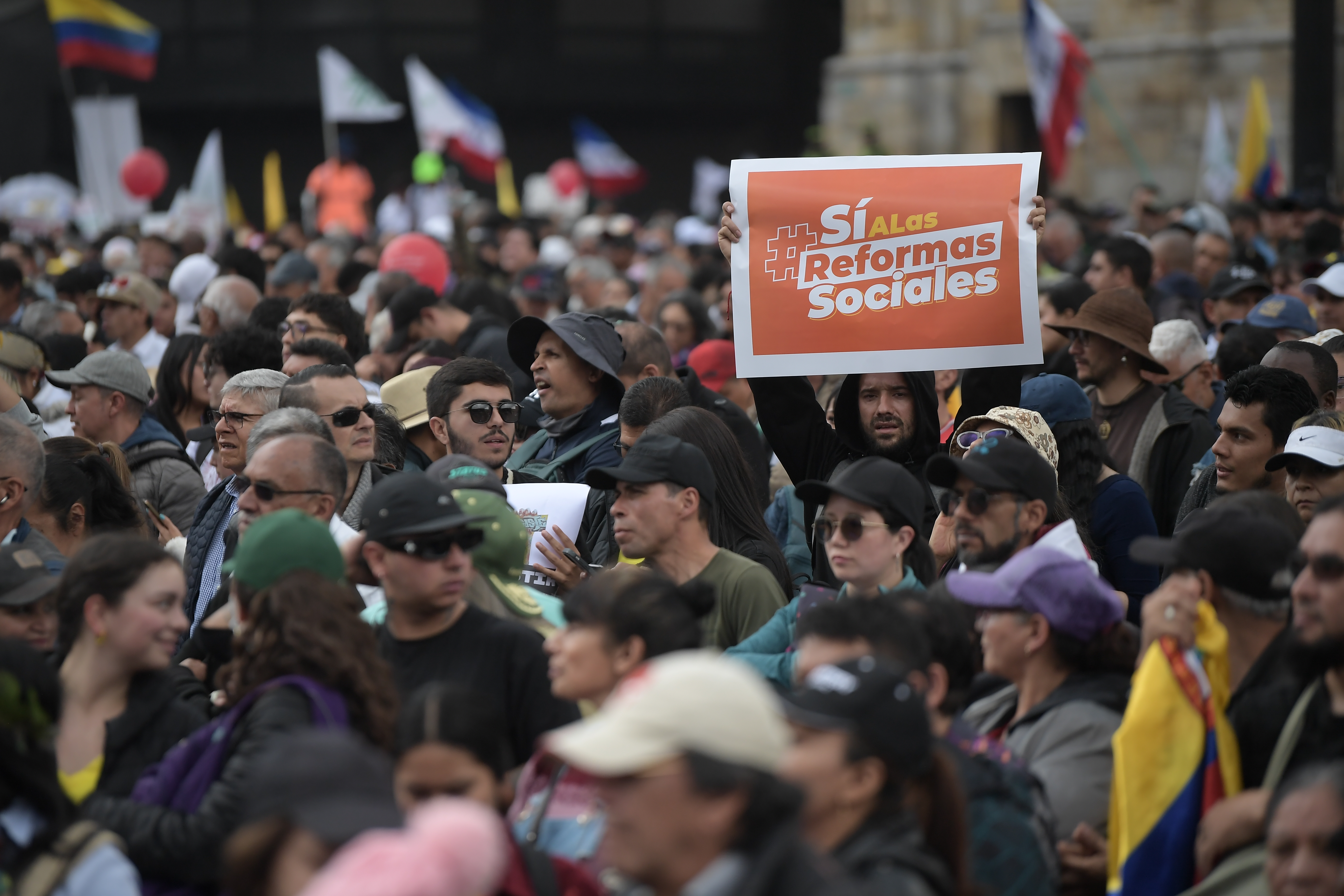 Movilizaciones en apoyo a las reformas sociales, dentro de ellas la reforma laboral del gobierno de Gustavo Petro