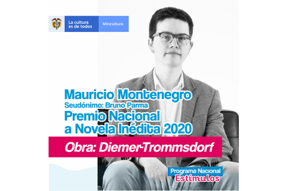 Mauricio Montenegro ganó el Premio de Novela Inédita 2020