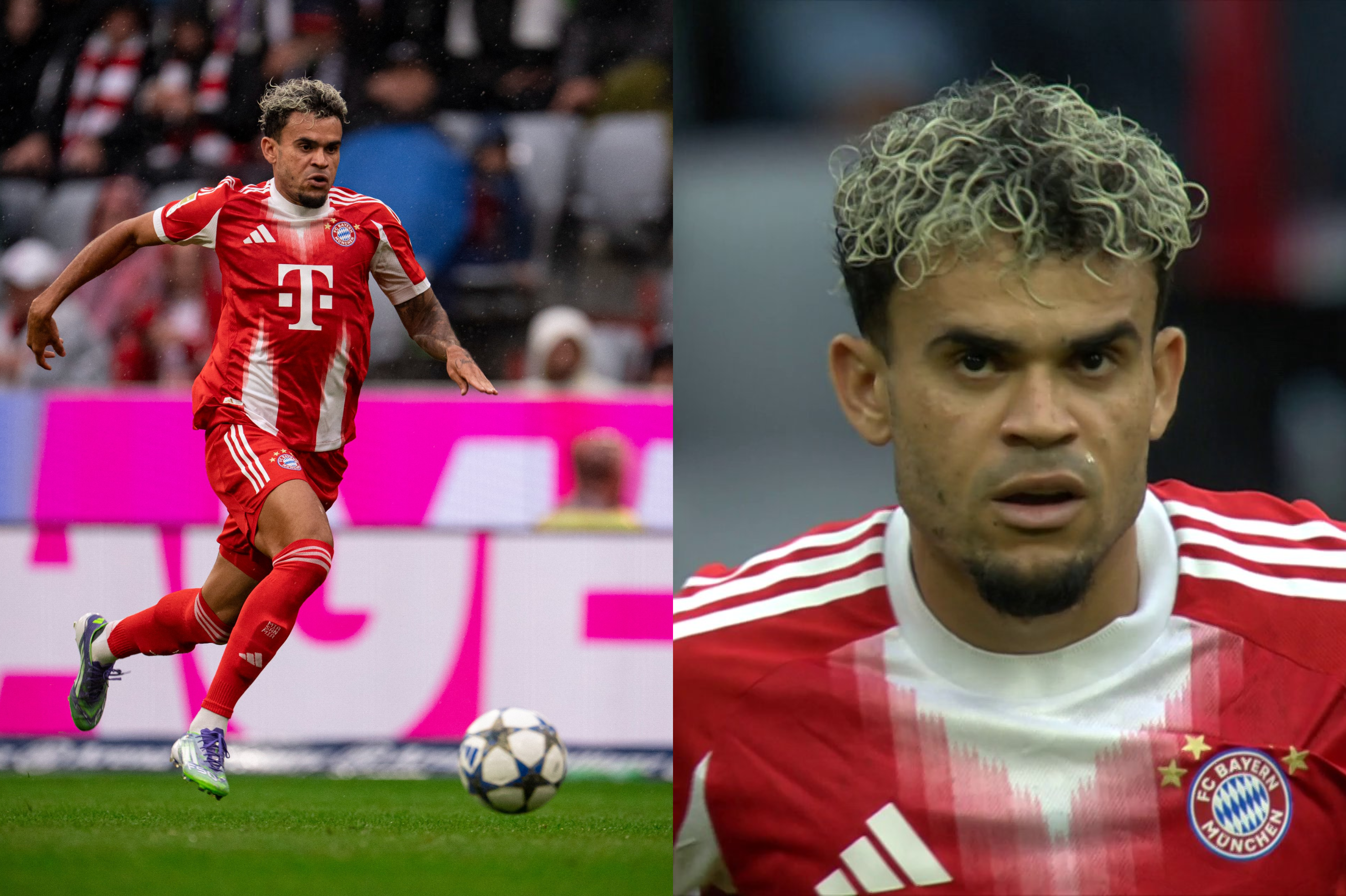 Luis Díaz, en su primer partido con Bayern Múnich.