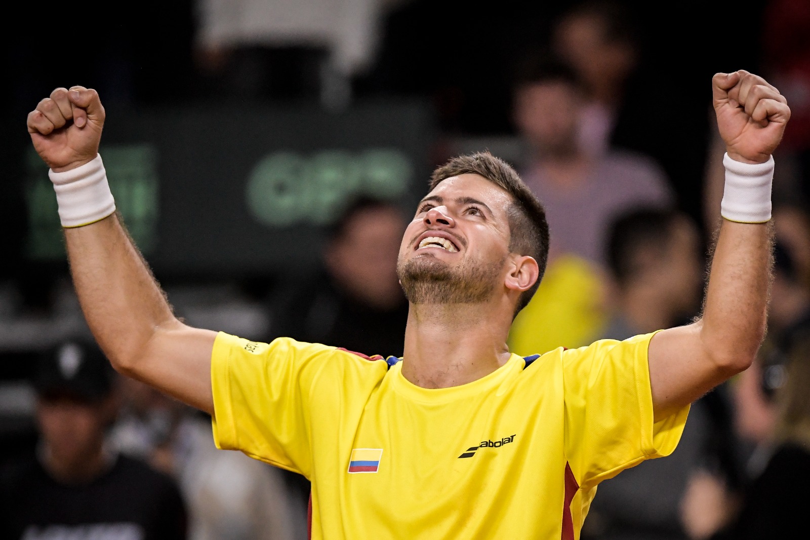 Nicolás Mejía venció a Daniel Evans 6-2, 2-6 y 6-4, logrando su primera victoria sobre un top 30 del escalafón.