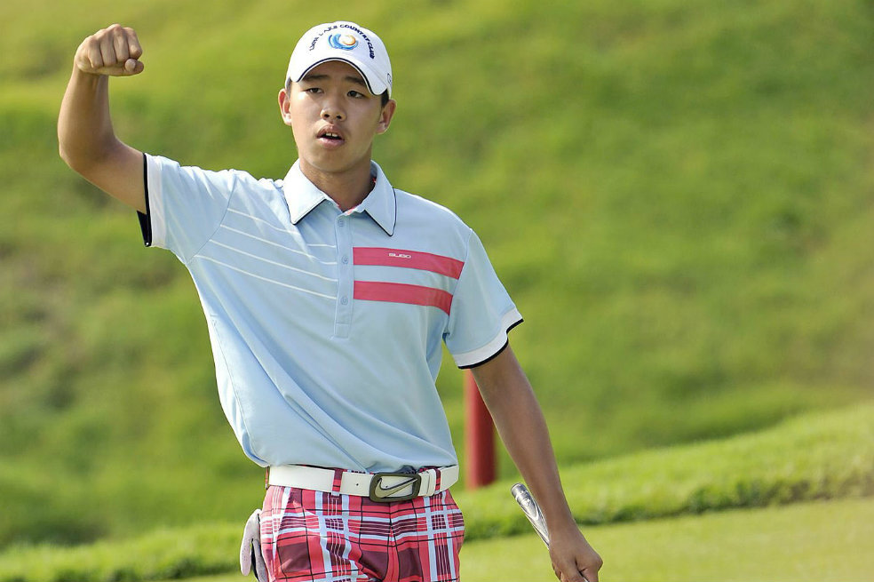 Guan Tianlang, con sólo 14 años, clasificó al Masters de Augusta