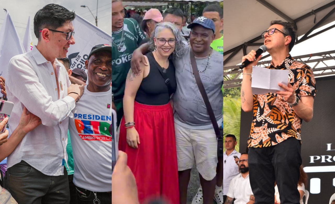 Ministros y congresistas del Pacto marcharon en Cali en favor del gobierno Petro