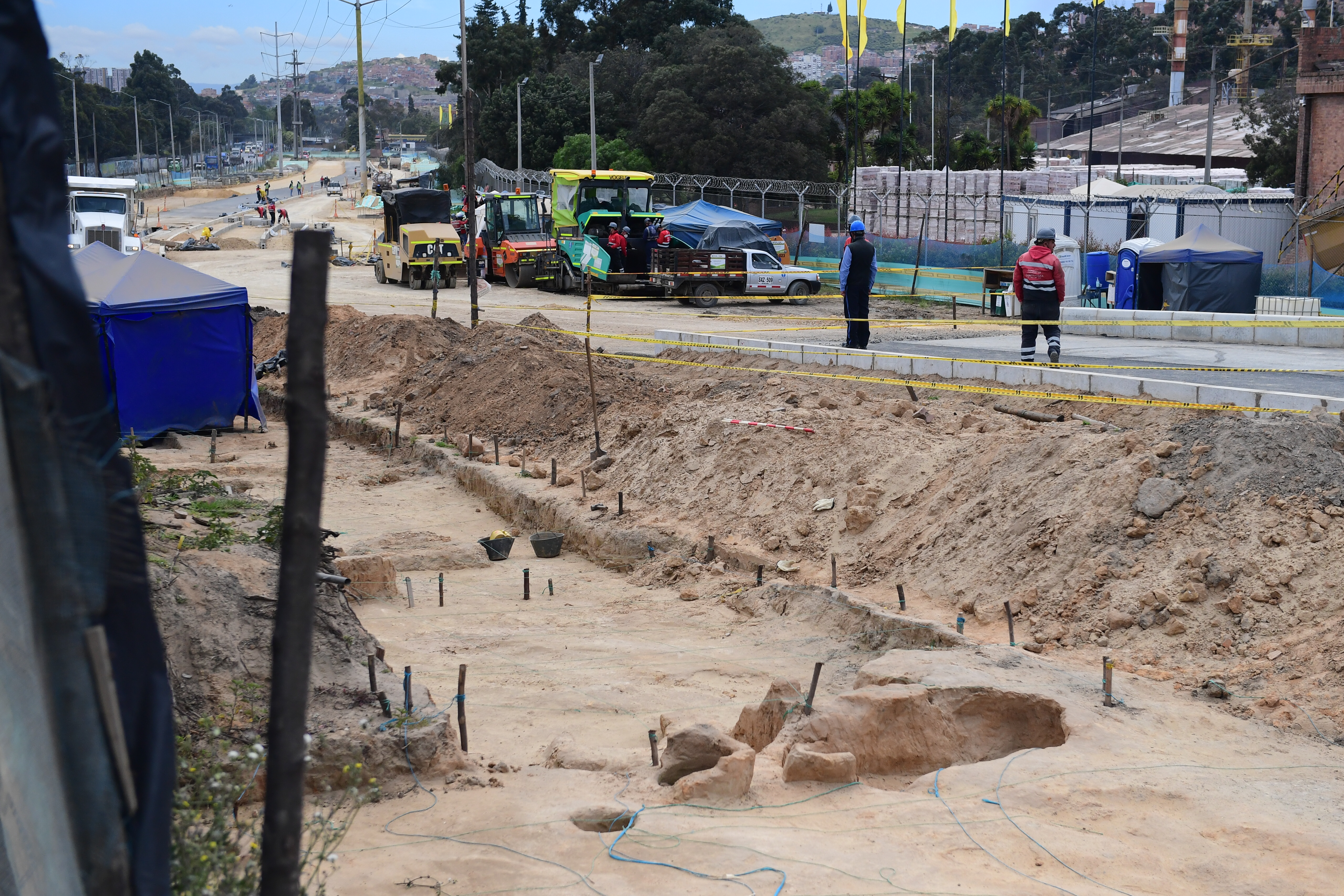 Excavación en ampliación de la Caracas