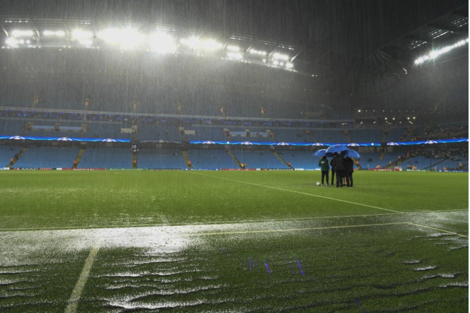 Por lluvia, suspendido Manchester City vs. Borussia Moenchengladbach