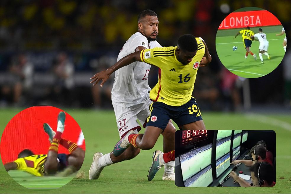 ¿Le robaron un penalti a Colombia contra Venezuela? Revelaron los audios del VAR
