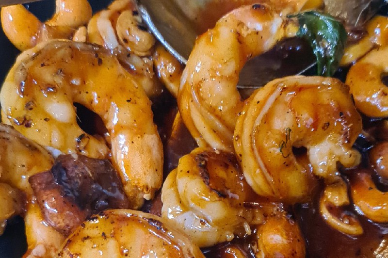 Receta para preparar langostinos agridulces chinos