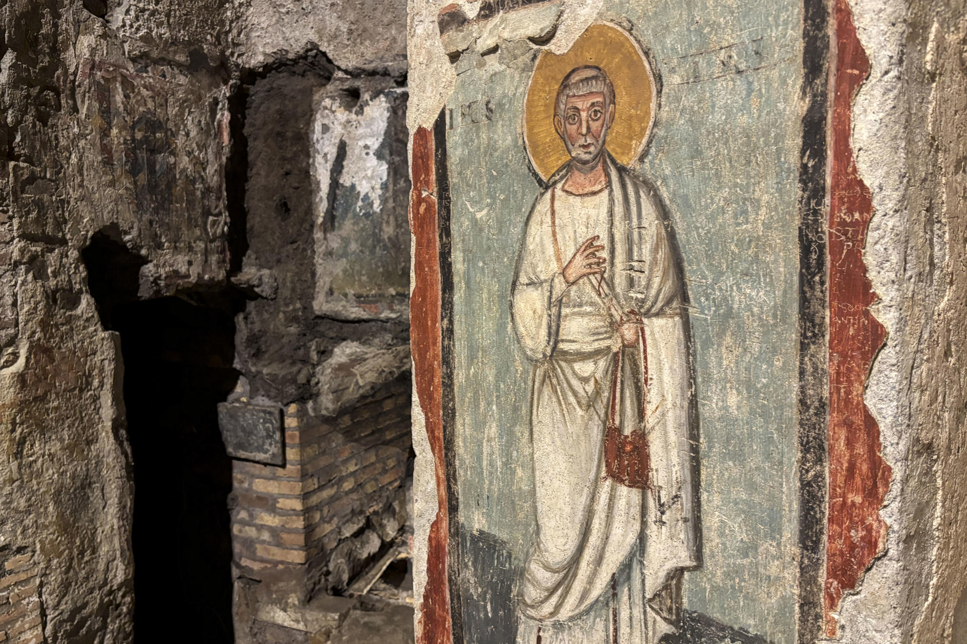 Catacumbas de Commodilla en Roma: limpieza láser revela murales de 1.600 años