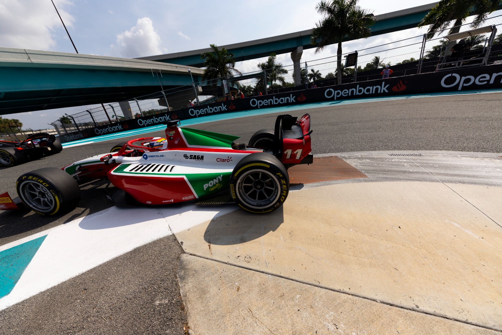 Sebastián Montoya remontó 11 posiciones en el Gran Premio de Miami de la Fórmula 2