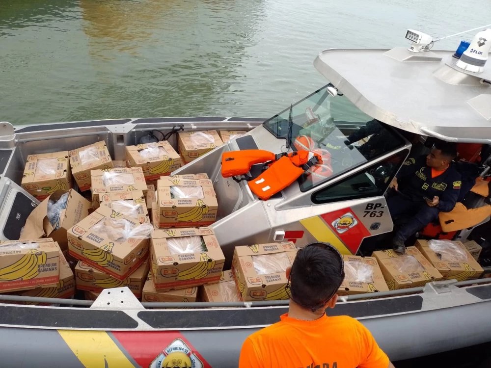 Incautaron más de una tonelada de cocaína escondida en cajas de fruta en Urabá