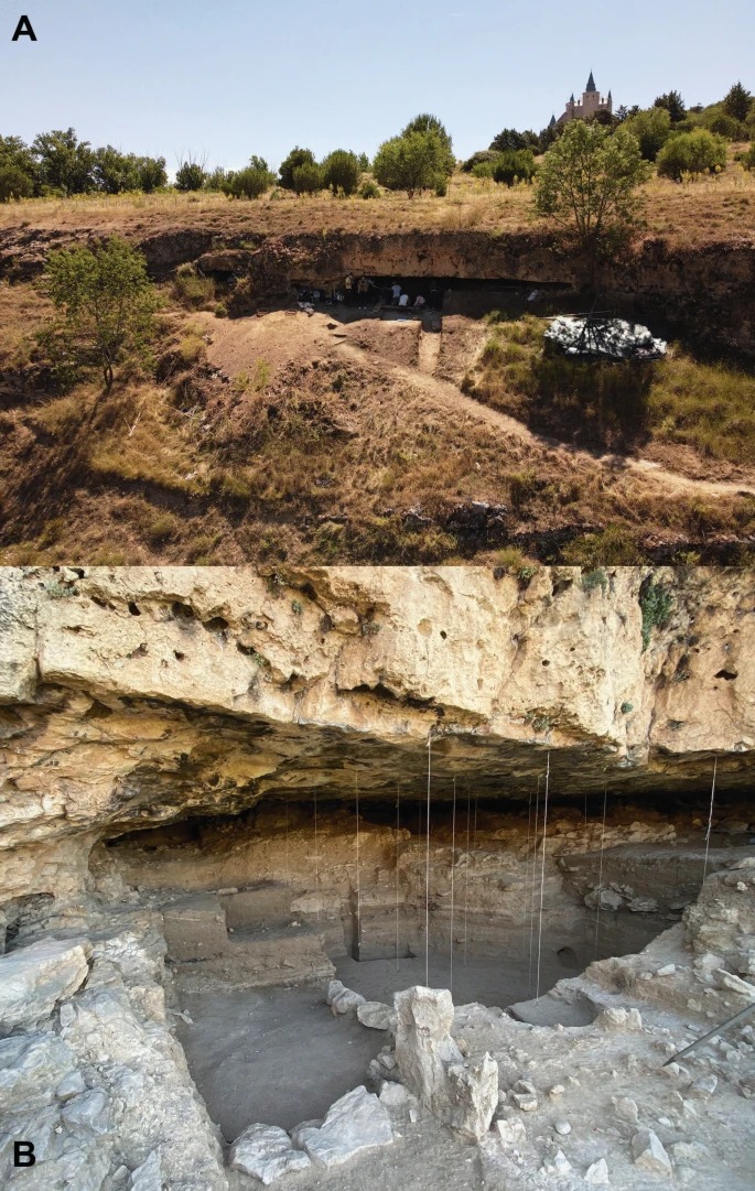 Cueva en la que fue descubierta la que sería una de las huellas más antiguas del mundo.