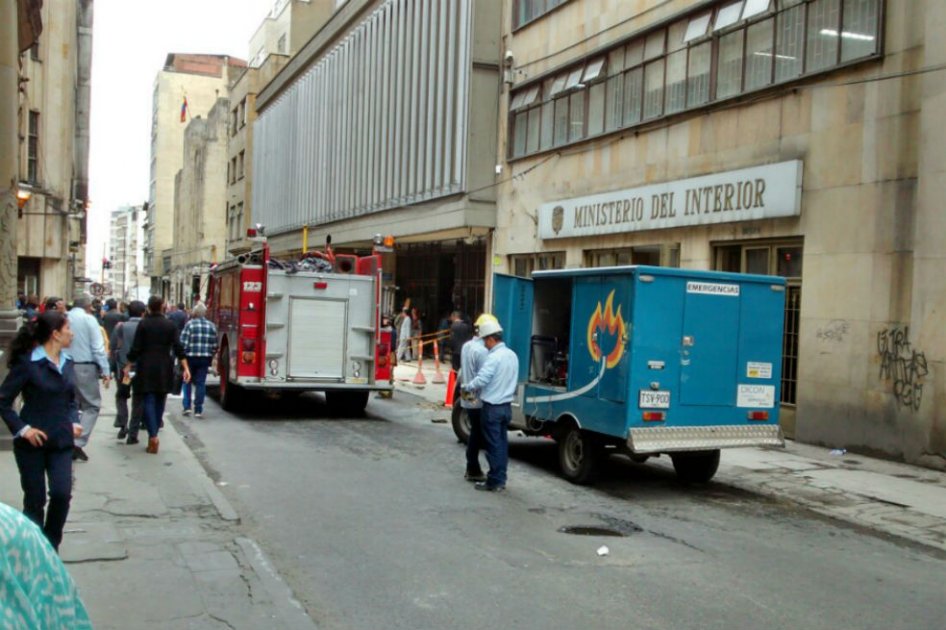 Fuga de gas en el centro de Bogotá obligó a evacuación de edificios