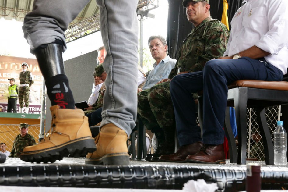 Municipio donde se sembraron primeras minas antipersona, hoy lo declaramos libre: Santos