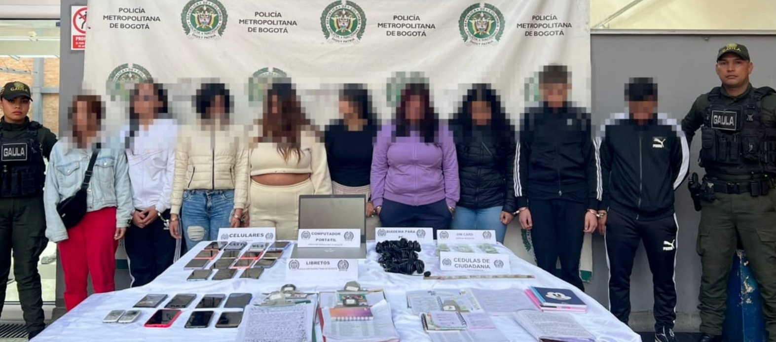 Capturan extorsionistas en Colombia