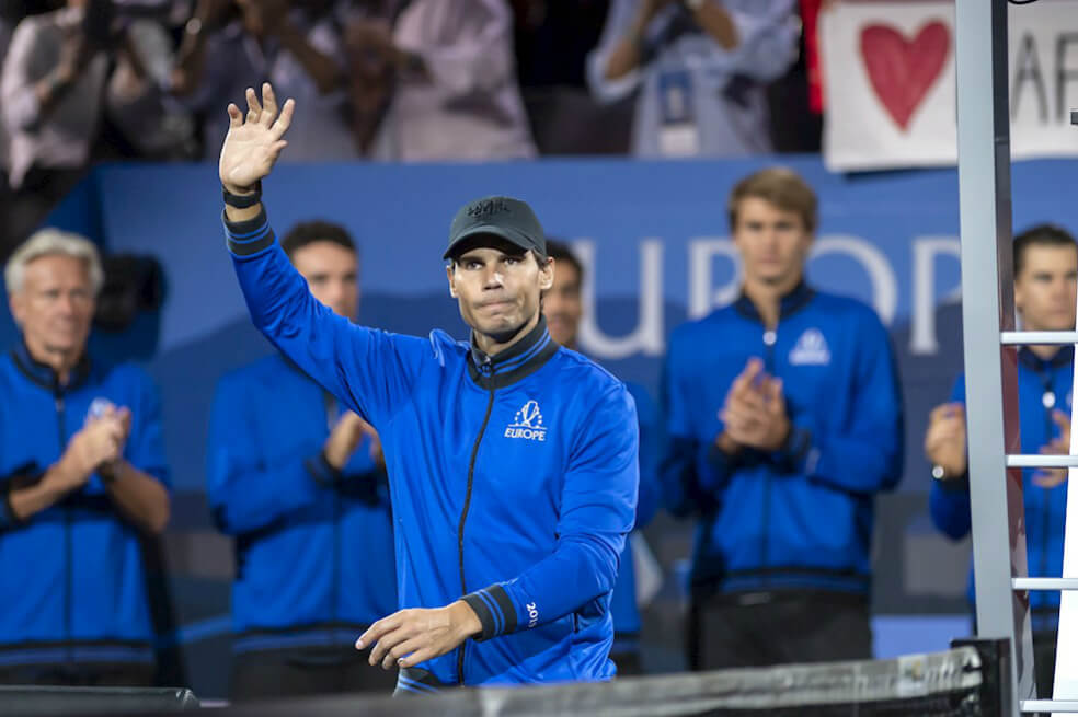 Nadal no podrá jugar junto a Federer: se lesionó la muñeca