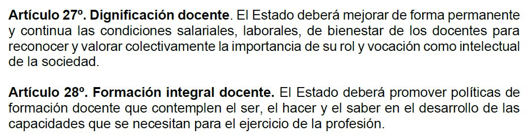 Estos son los artículos enfocados en la labor docente.