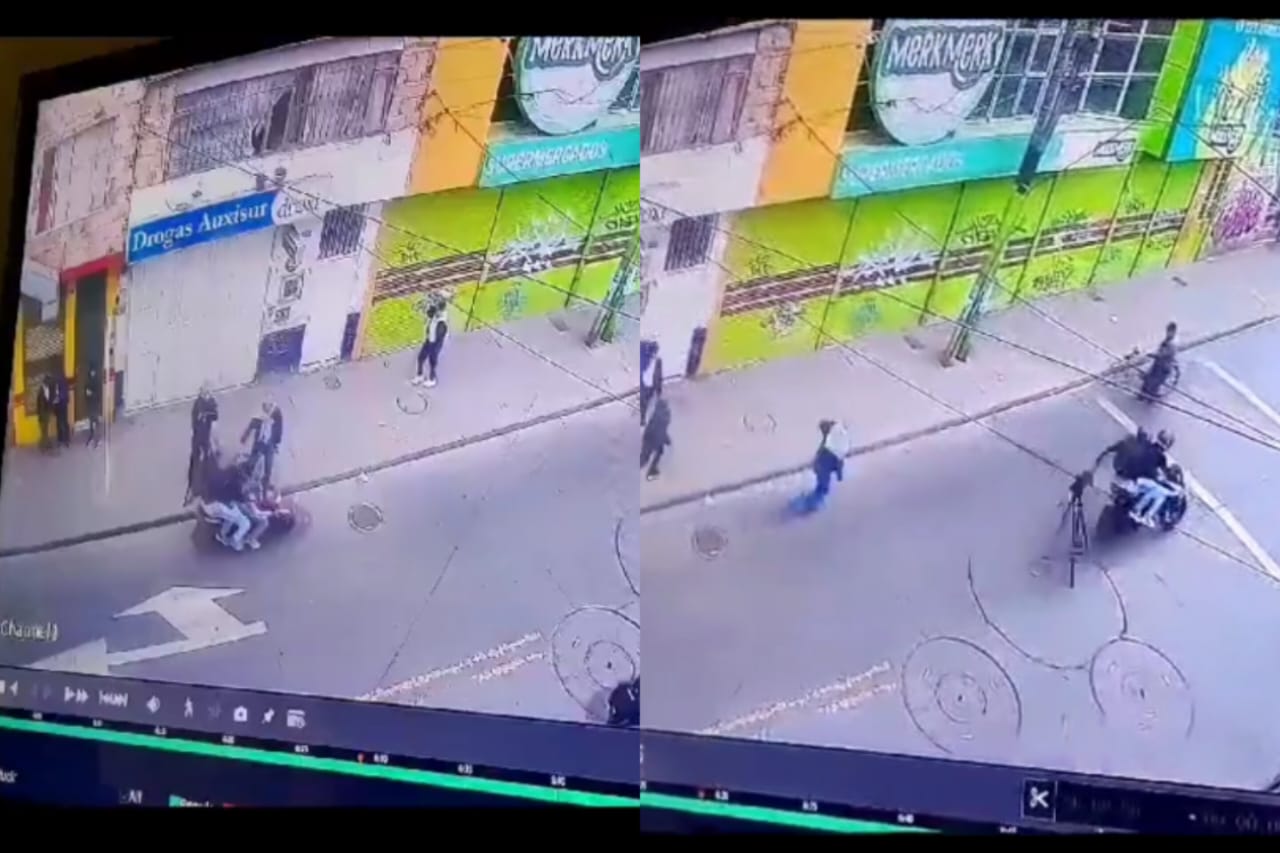 Video: robaron a periodista de RCN cuando transmitía en vivo para el noticiero