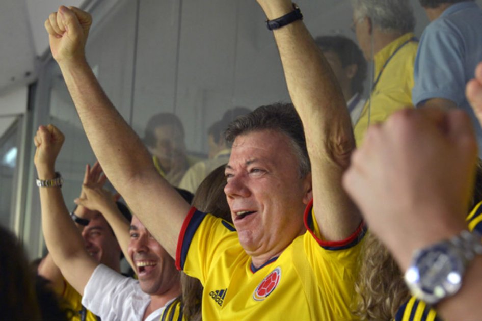 Presidente Santos no asistirá al partido de la Selección