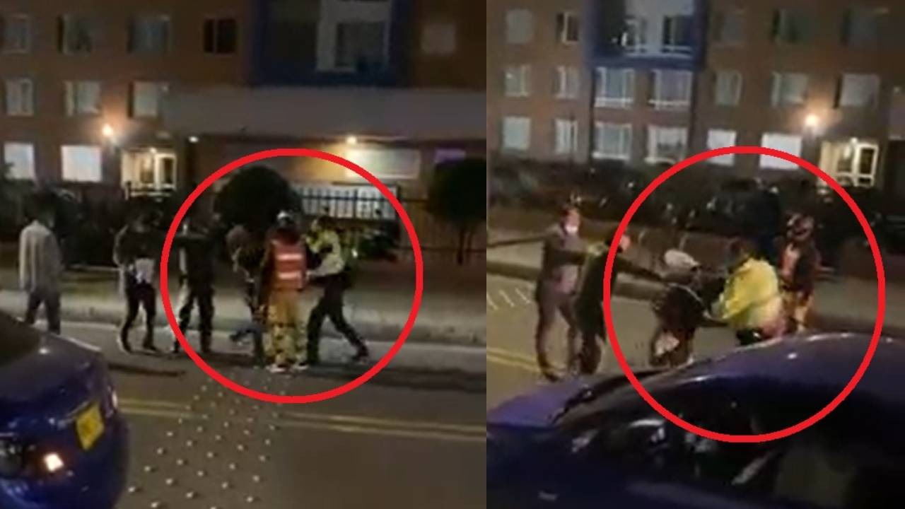 Sargento captado en video golpeando a ciudadanos fue retirado de la Policía