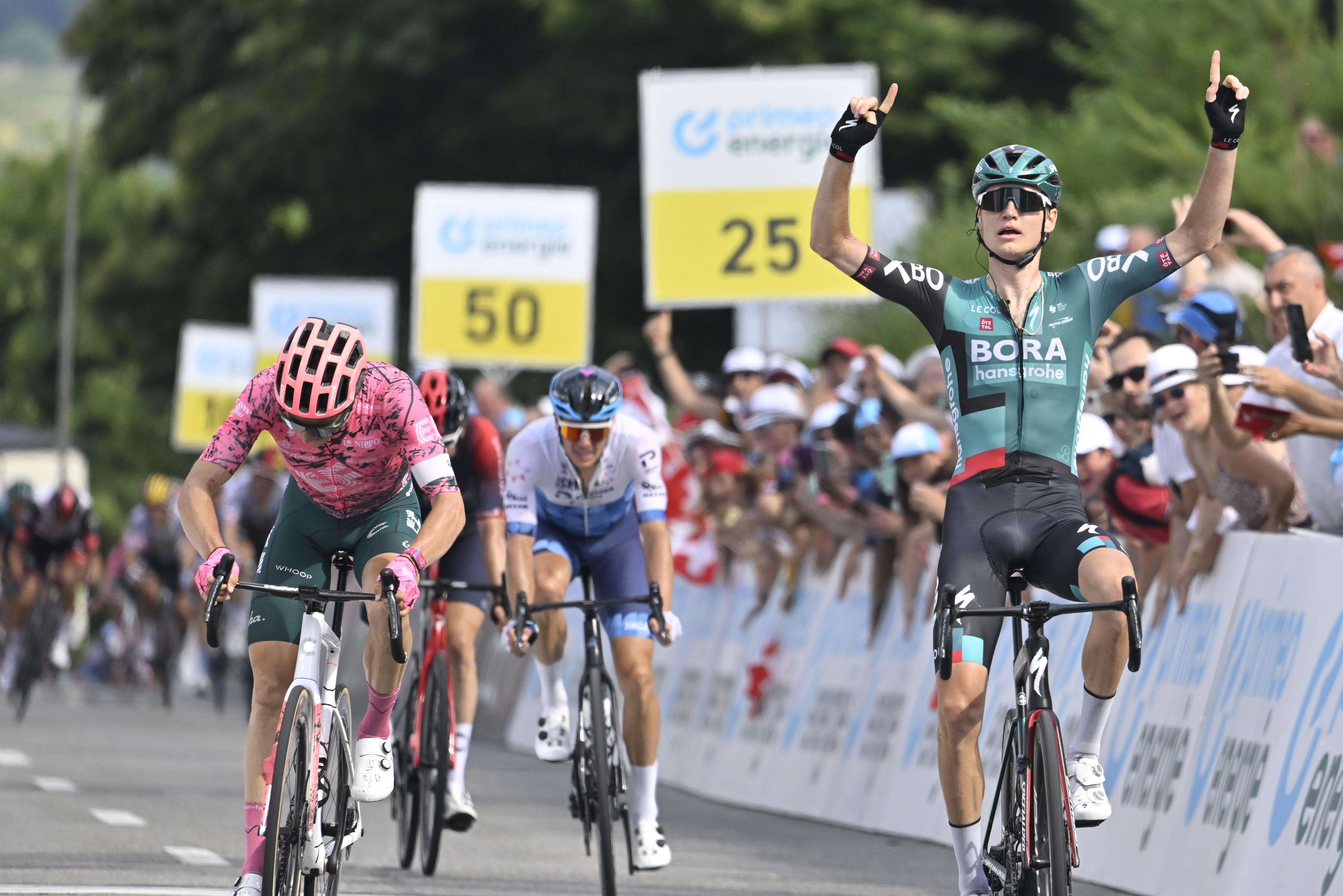 Así quedaron los colombianos en la general tras la quinta etapa de la Vuelta a Suiza