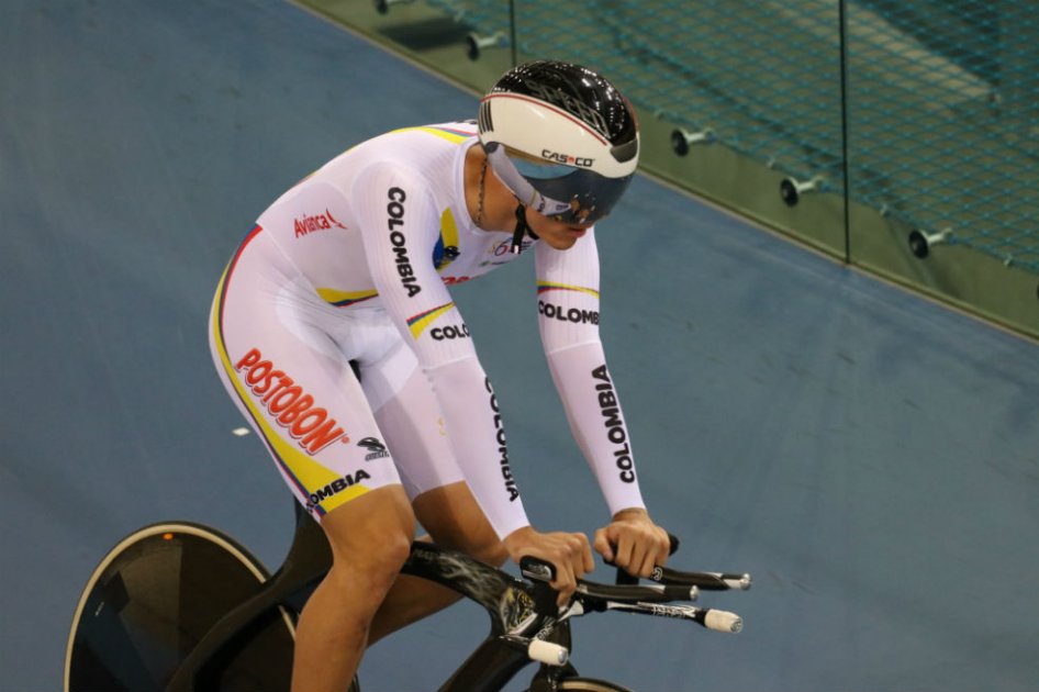 Santiago Ramírez, pedalista de la Selección Colombia de Pista. Foto: FCC
