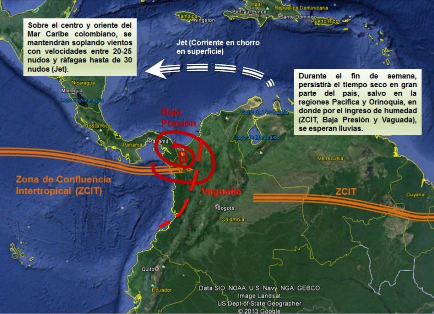 Pronóstico del clima para este fin de semana