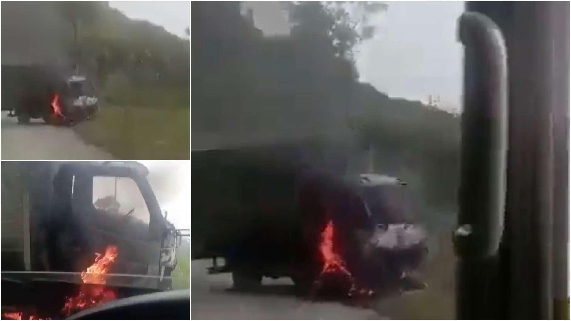 Incineran un camión en Briceño, Antioquia; investigan posible relación con grupos armados