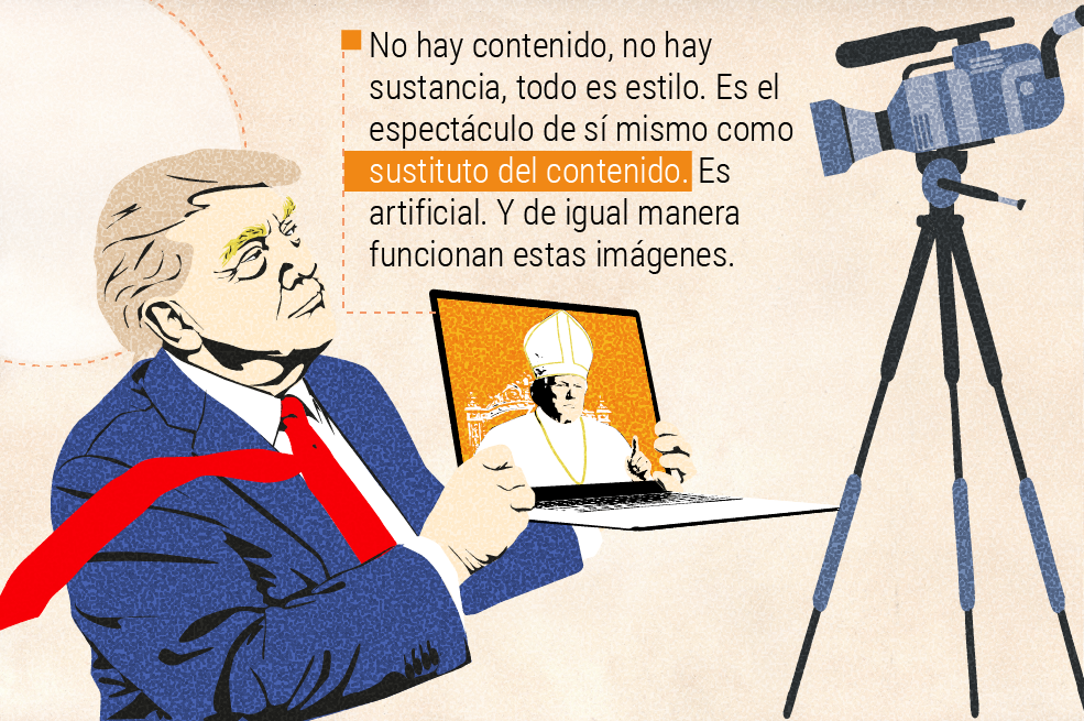 El uso de Trump de la inteligencia artificial.