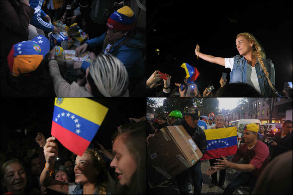 Así fue la recolección de alimentos y medicinas para Venezuela en el Parque de la 93