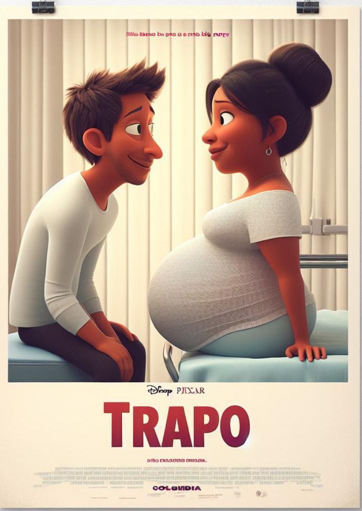 Imagen creada con inteligencia artificial que recrea la historia del Embarazo de trapo, en 1997.