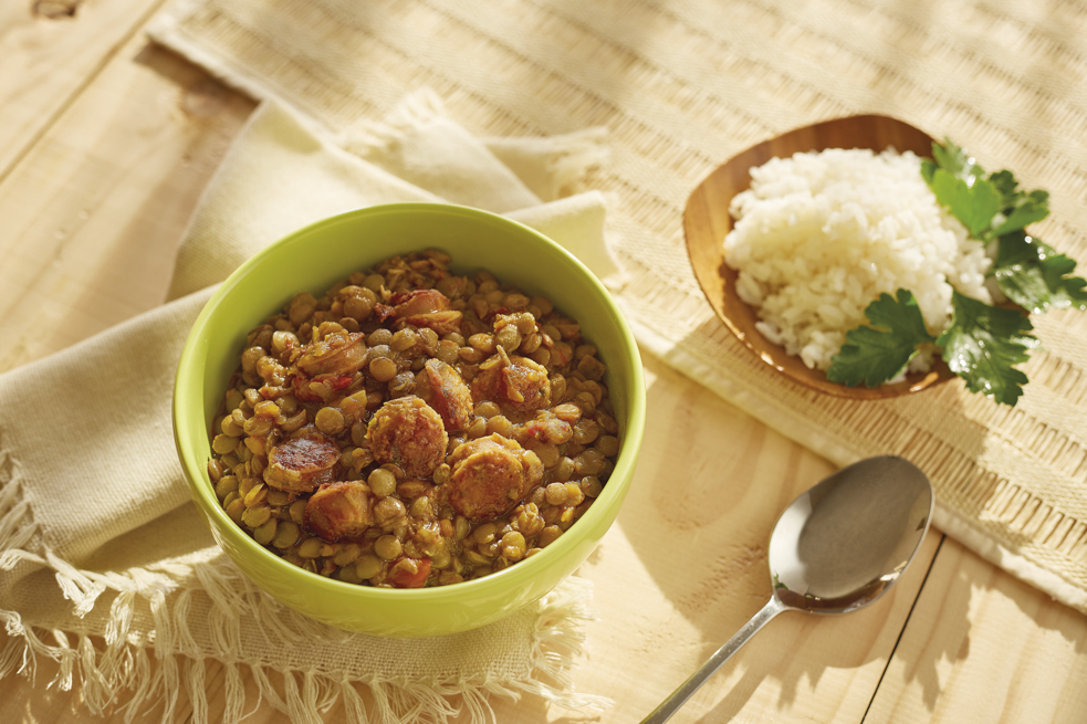 Cazuela de lentejas con chorizo, la mejor combinación