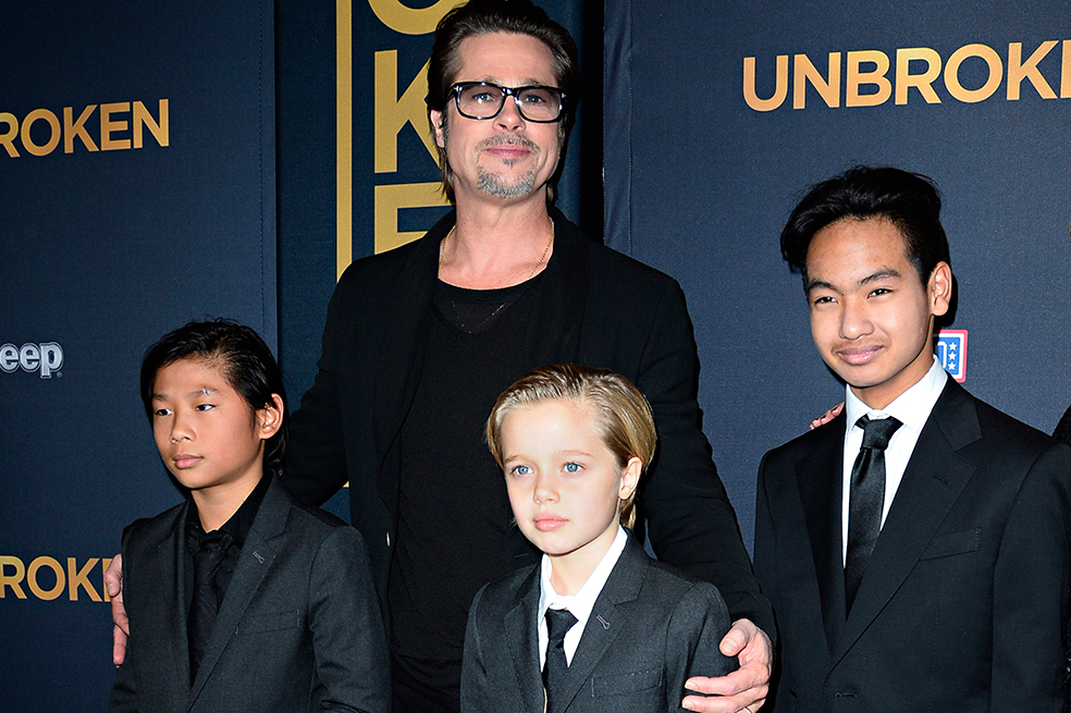 Brad Pitt vuelve compartir tiempo con sus hijos