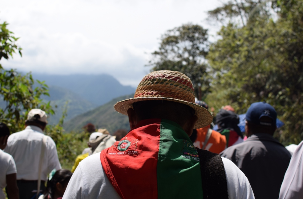 Pie de foto: La Guardia Indígena hace parte del Consejo Regional Indígena del Cauca (CRIC) y se concibe como organismo ancestral propio y como un instrumento de resistencia civil, unidad y autonomía en defensa del territorio.