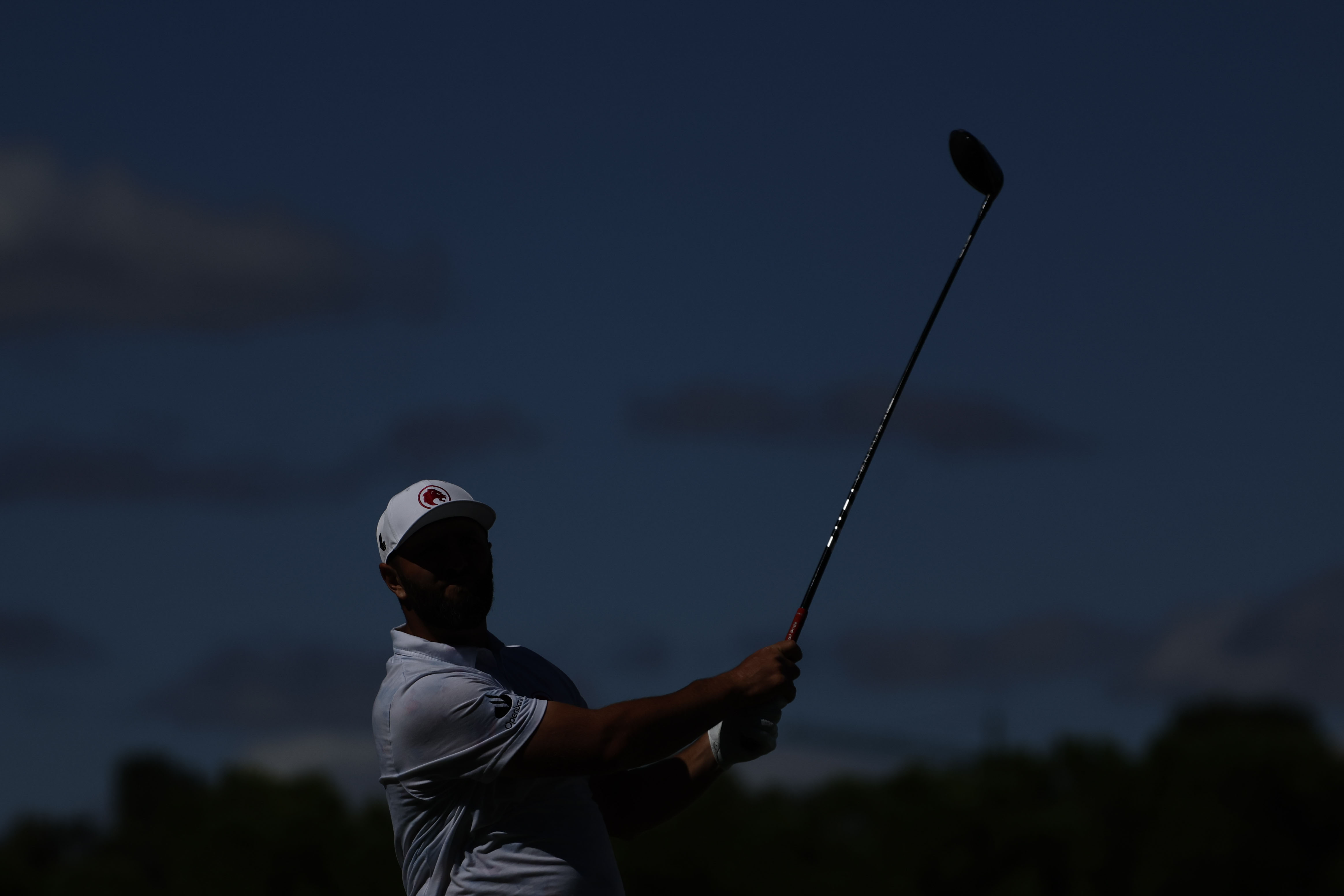 MADRID, 27/09/2024.- El golfista español Jon Rahm, durante la segunda jornada del Abierto de España de Golf que se celebra en el Club de Campo Villa de Madrid, este viernes. EFE/Sergio Pérez