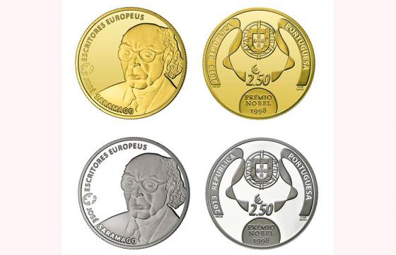 Saramago es homenajeado con una moneda conmemorativa