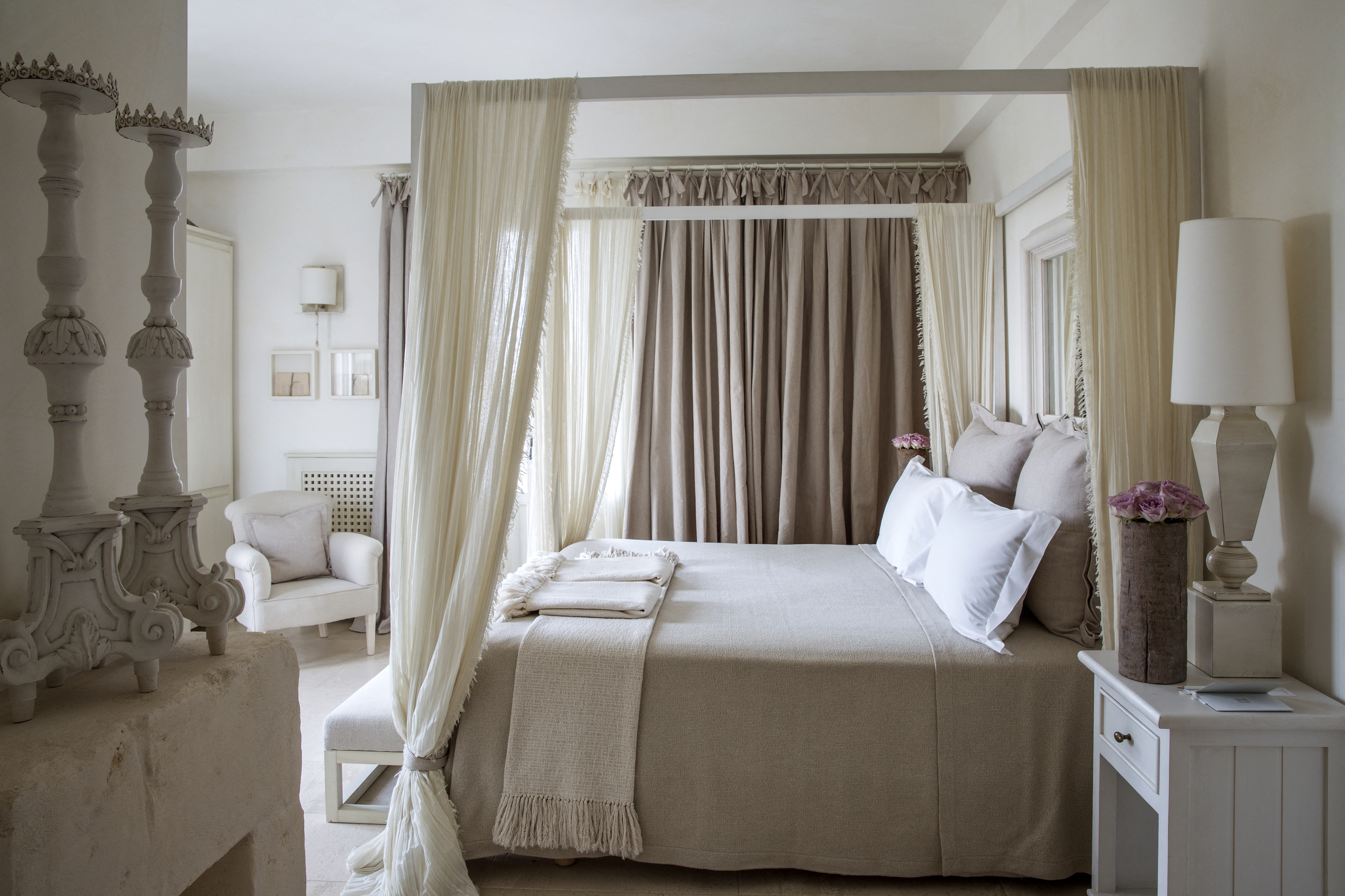 Habitación del lujoso complejo de Borgo Egnazia.