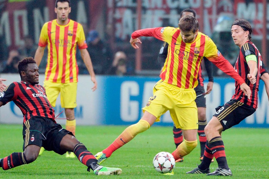Barcelona empató en su visita al Milan y consolida lidertato del grupo H