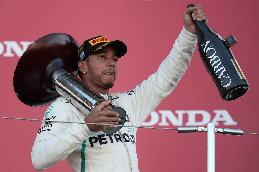 Lewis Hamilton ganó el Gran Premio de Japón y se acerca al título de la Fórmula 1