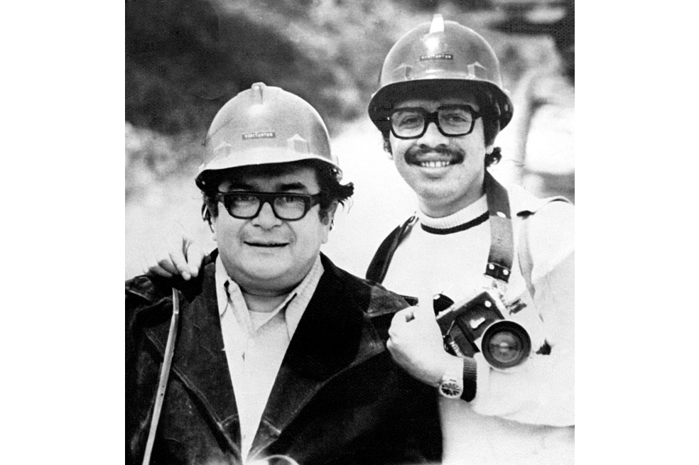 Francisco Carranza con el maestro Caicedo.
