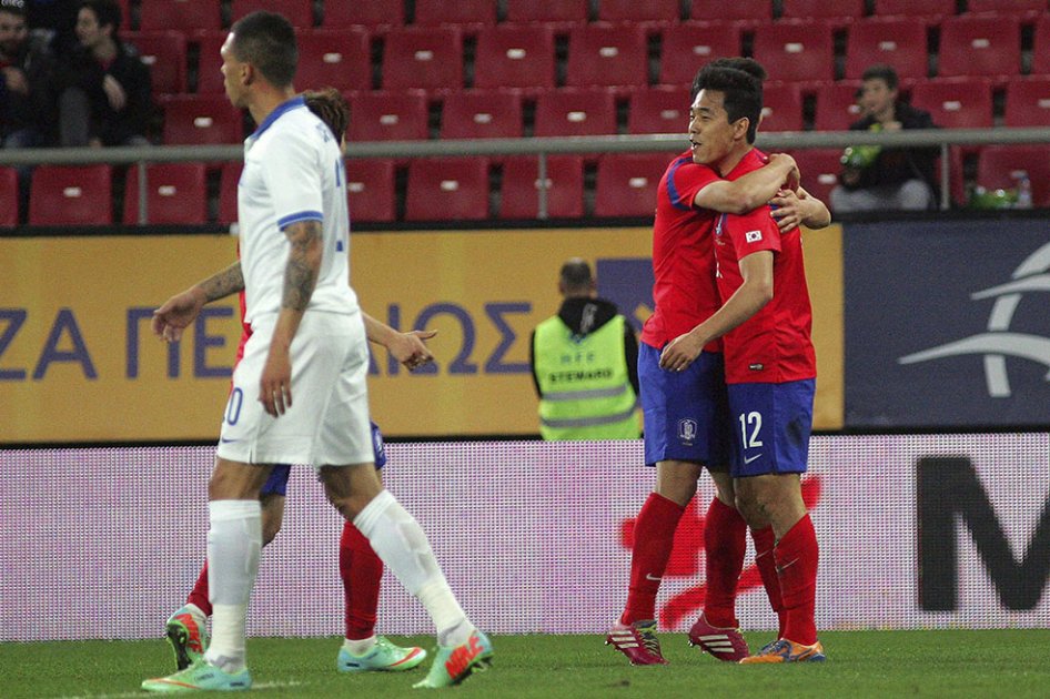 Grecia, rival de Colombia para el mundial, perdió 2-0 ante Corea del Sur