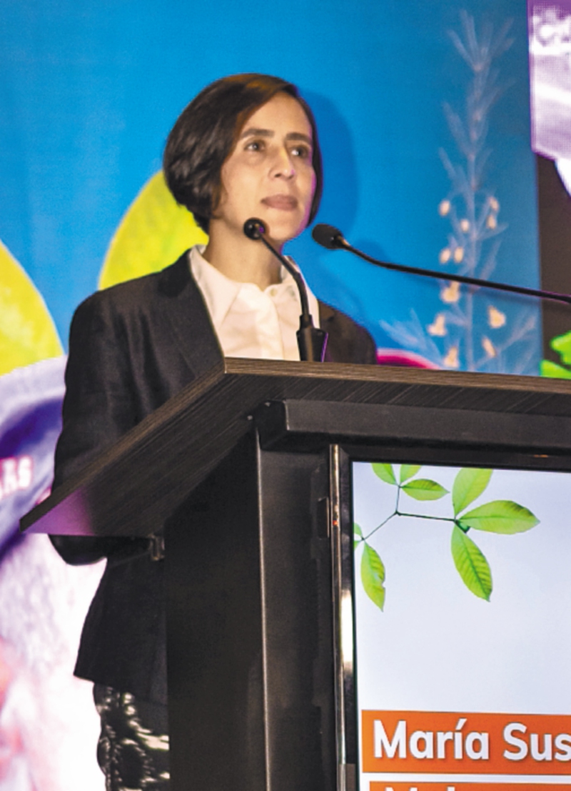La ministra de Ambiente y Desarrollo Sostenible, Susana Muhamad, durante su intervención en el evento. / Instituto SINCHI