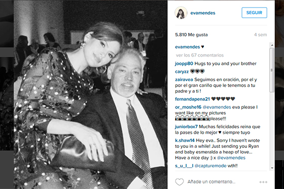 Foto publicada por Eva Mendes en Instagram.