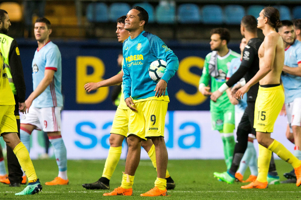 Carlos Bacca anotó doblete ante el Celta de Vigo