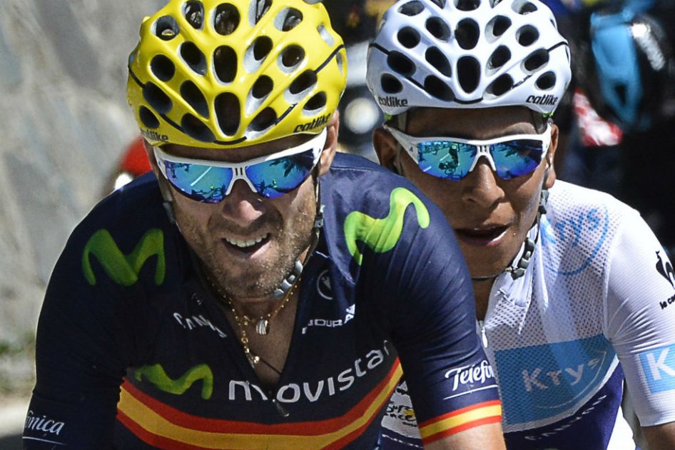 Valverde terminó en la tercera posición en el Tour de Francia. Foto: AFP