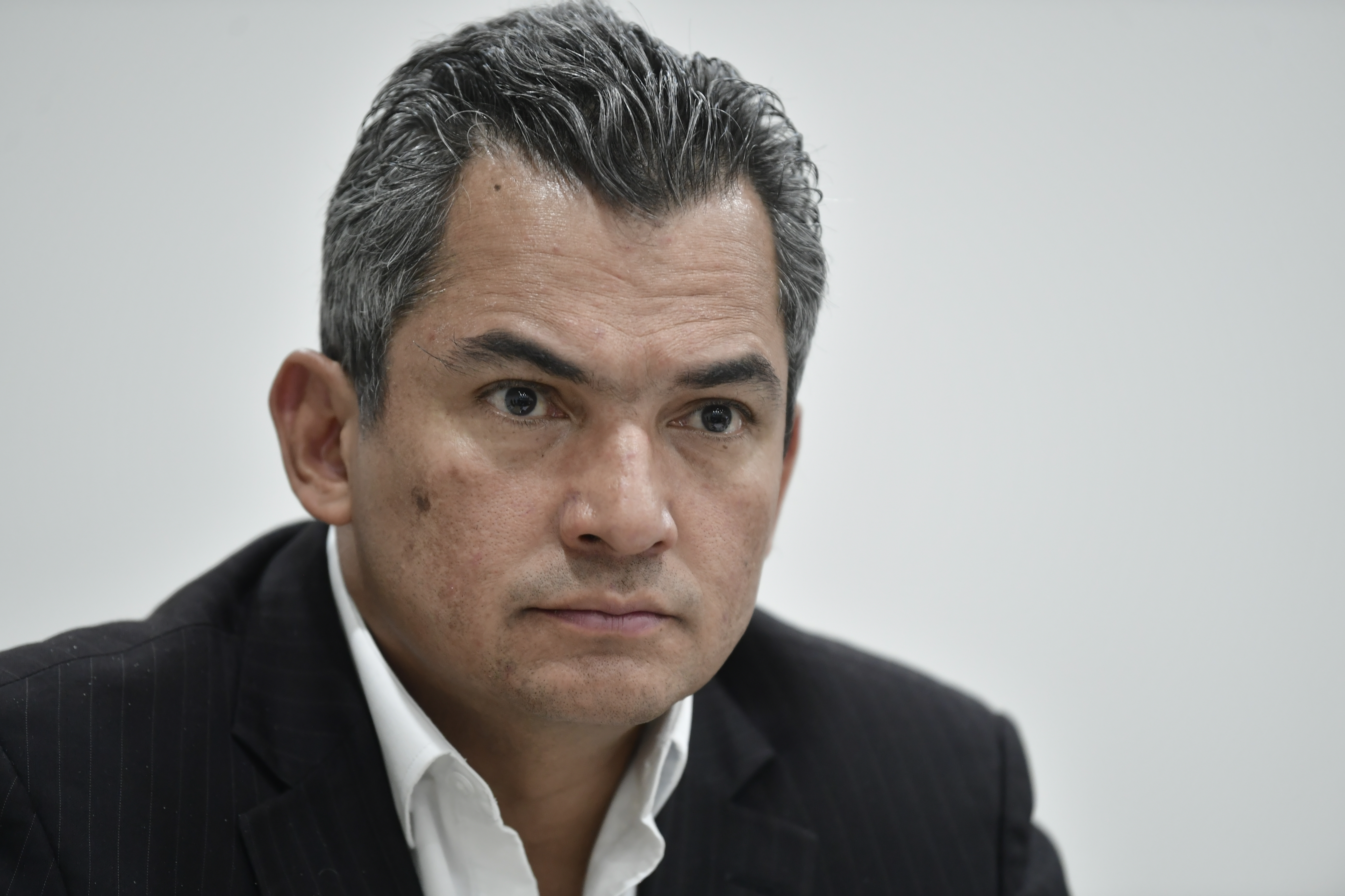 Magistrado y presidente del Consejo Nacional Electoral, en la audiencia pública de revocatoria de inscripciones de candidatos a las elecciones regionales 2023.