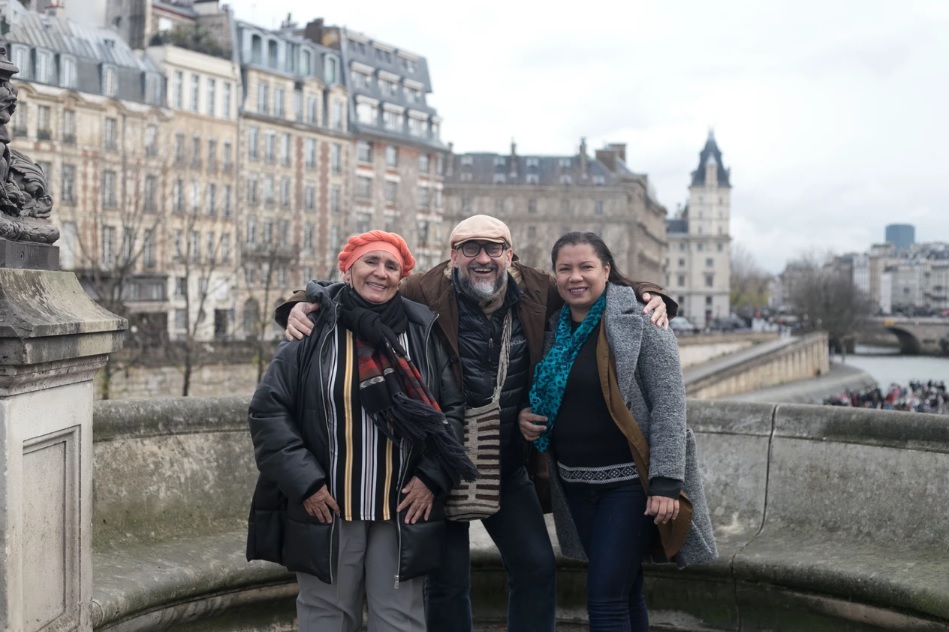 Chori Agamez, Daniel Guerrero y Heidy Pinto