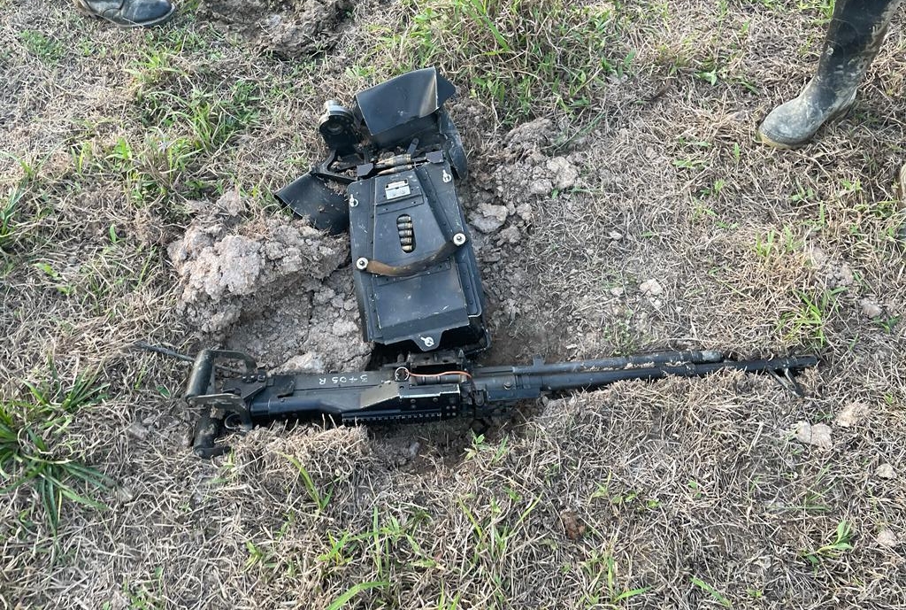 Apareció ametralladora que cayó de un helicóptero del Ejército en Arauca