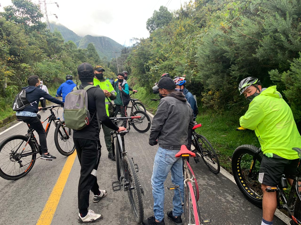 Lo que preocupa de la subida de ciclistas al alto del Verjón