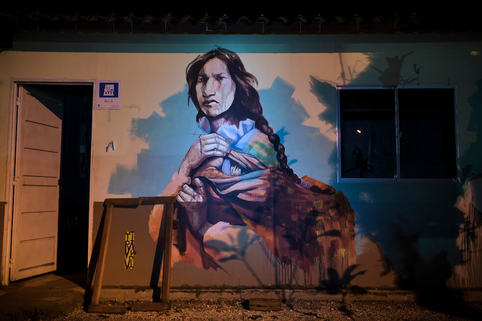 Grafitis y paz en las casas de la FARC en Agua Bonita, Caquetá